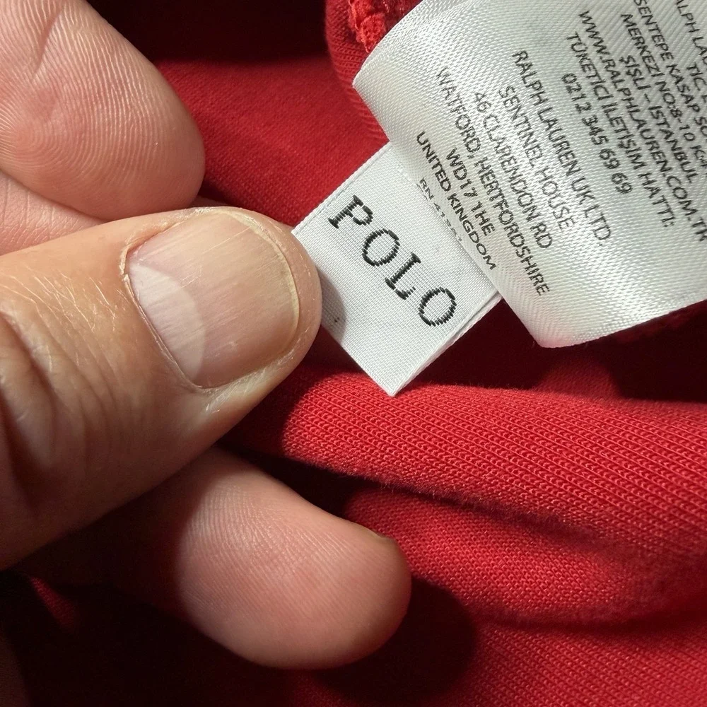 Polo Ralph Lauren Double Knit‎ Mockneck 1/4 Snap XL Red Pullover (A0132)